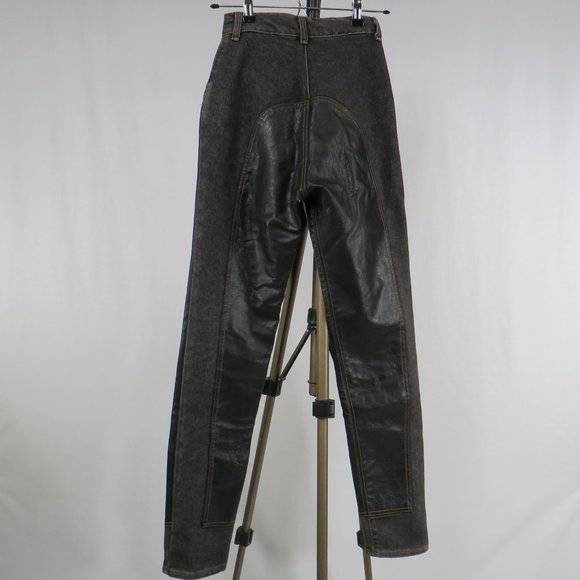 Cottage Craft Denim & Leather Pants - Picture 5 of 8